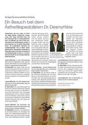 News, Dr. Desmyttère, Zahnarzt München, smileforever